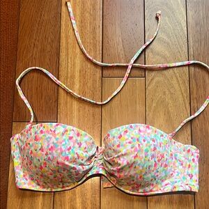 Victoria’s Secret Multicolor Confetti Bandeau Bikini Top